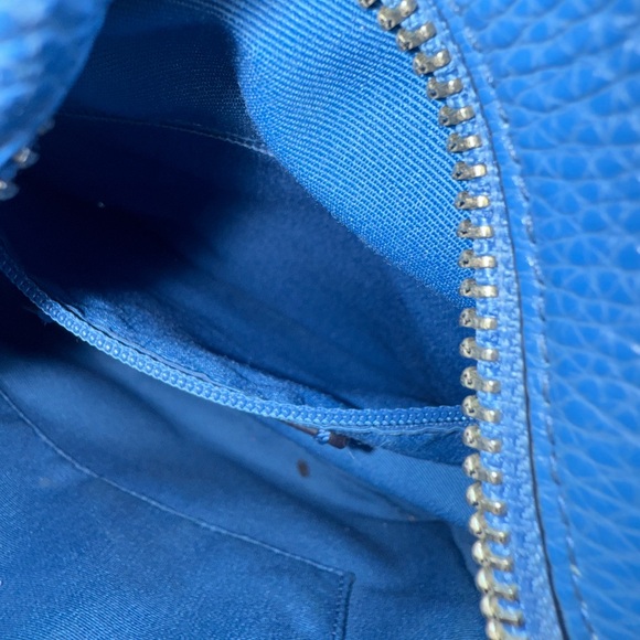 Coach Vibrant Blue Leather Backpack - Picture 8 of 11